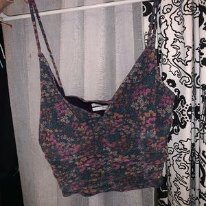 Cropped fabric tank tank